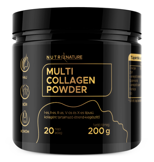 Nutri Nature– MULTI KOLLAGÉN POR – NATÚR – 200G