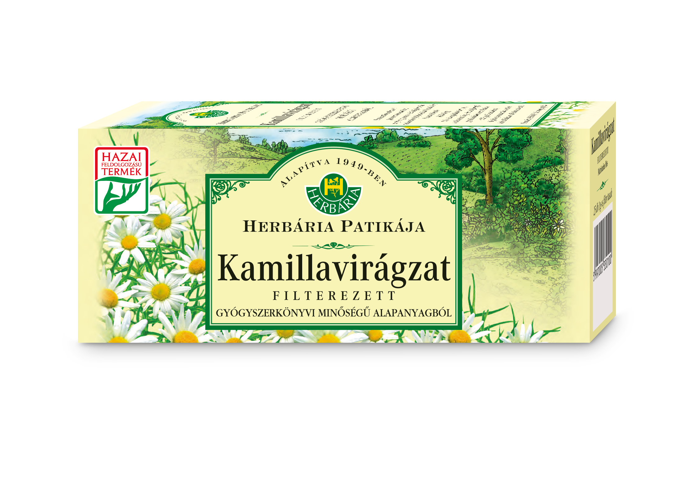 HERBÁRIA KAMILLAVIRÁGZAT TEA FILTERES ( 25 filter )