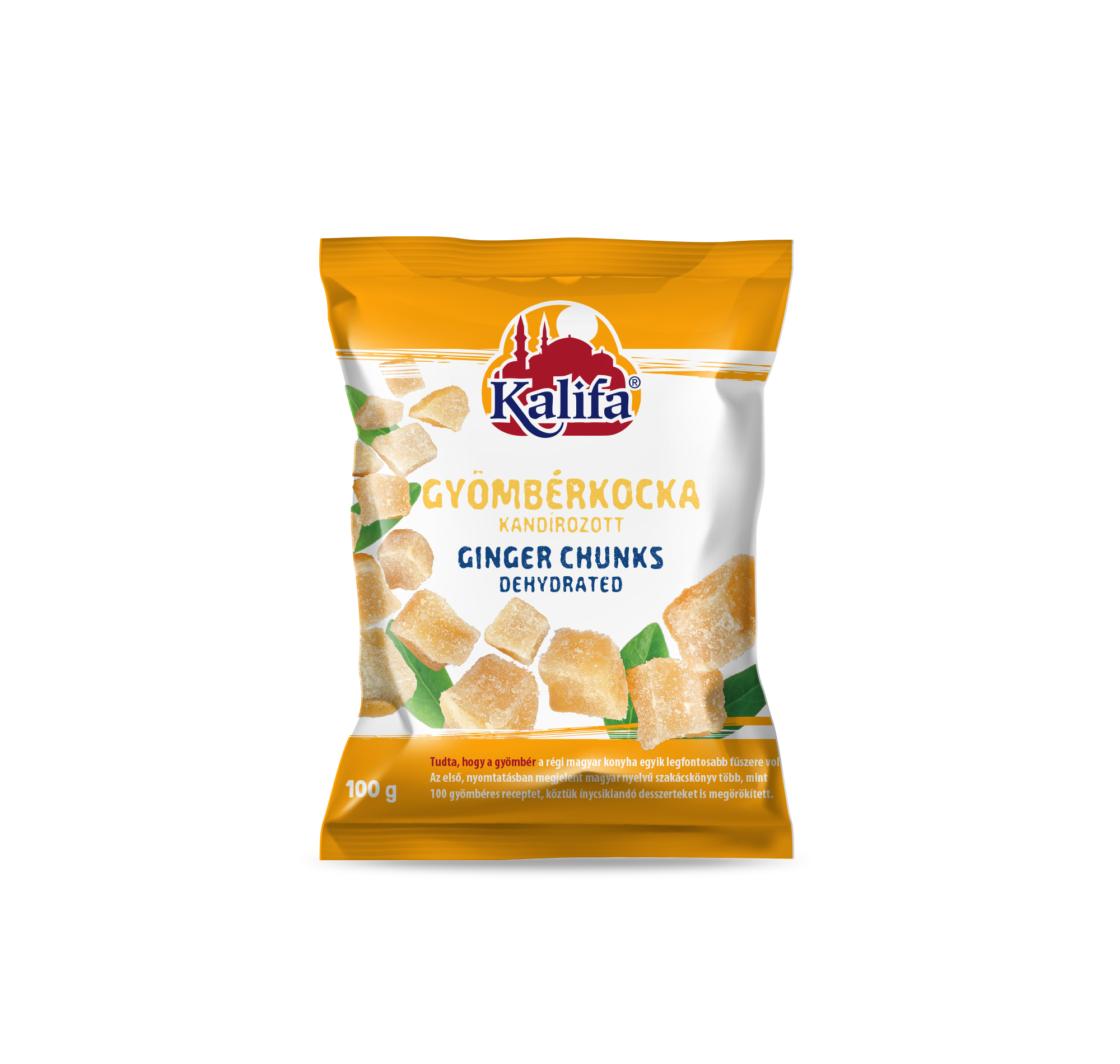 Kalifa aszalt kandírozott gyömbérkocka 100g