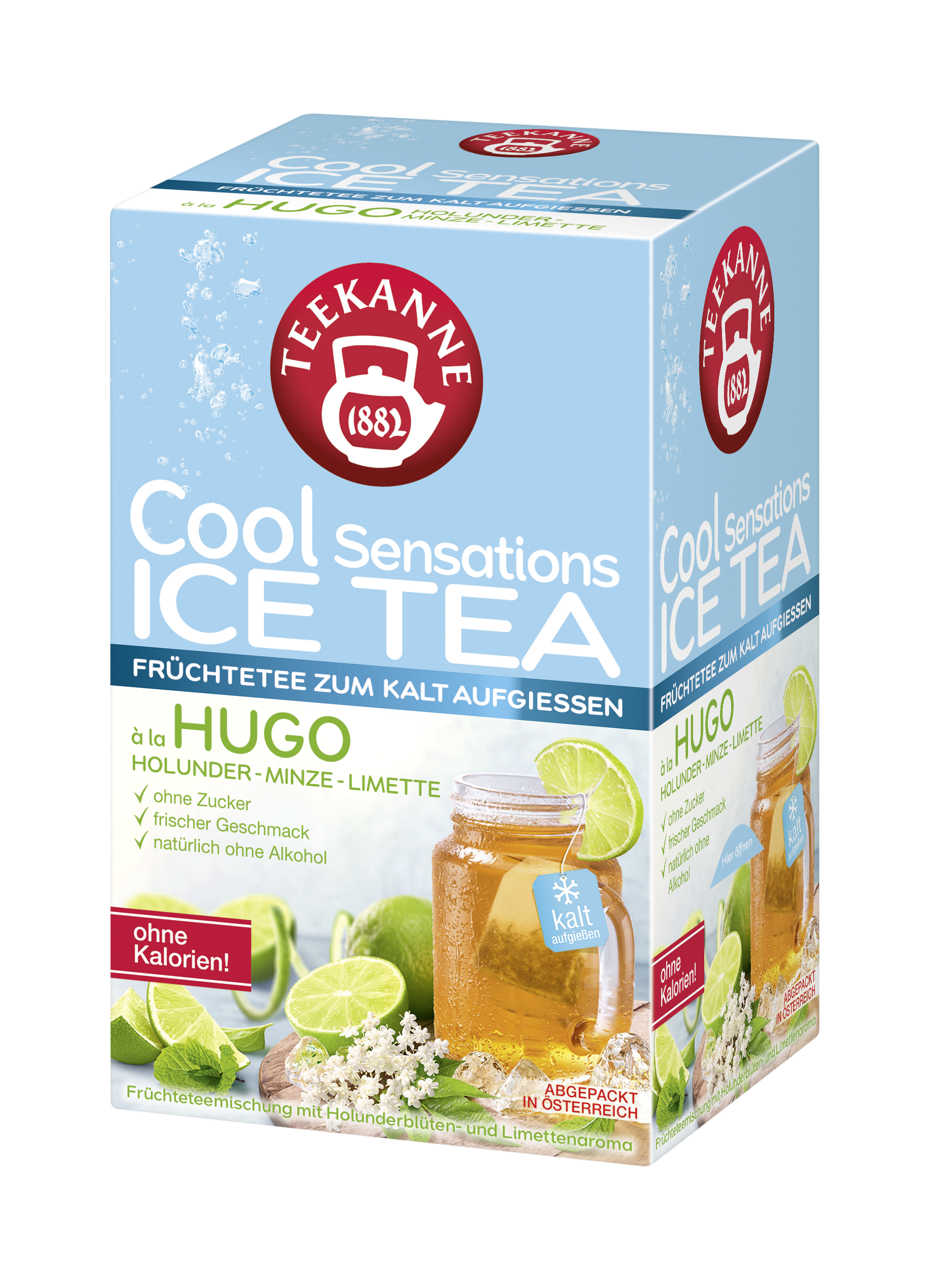 Teekanne jeges tea bodza - menta - lime ( 18 filter )