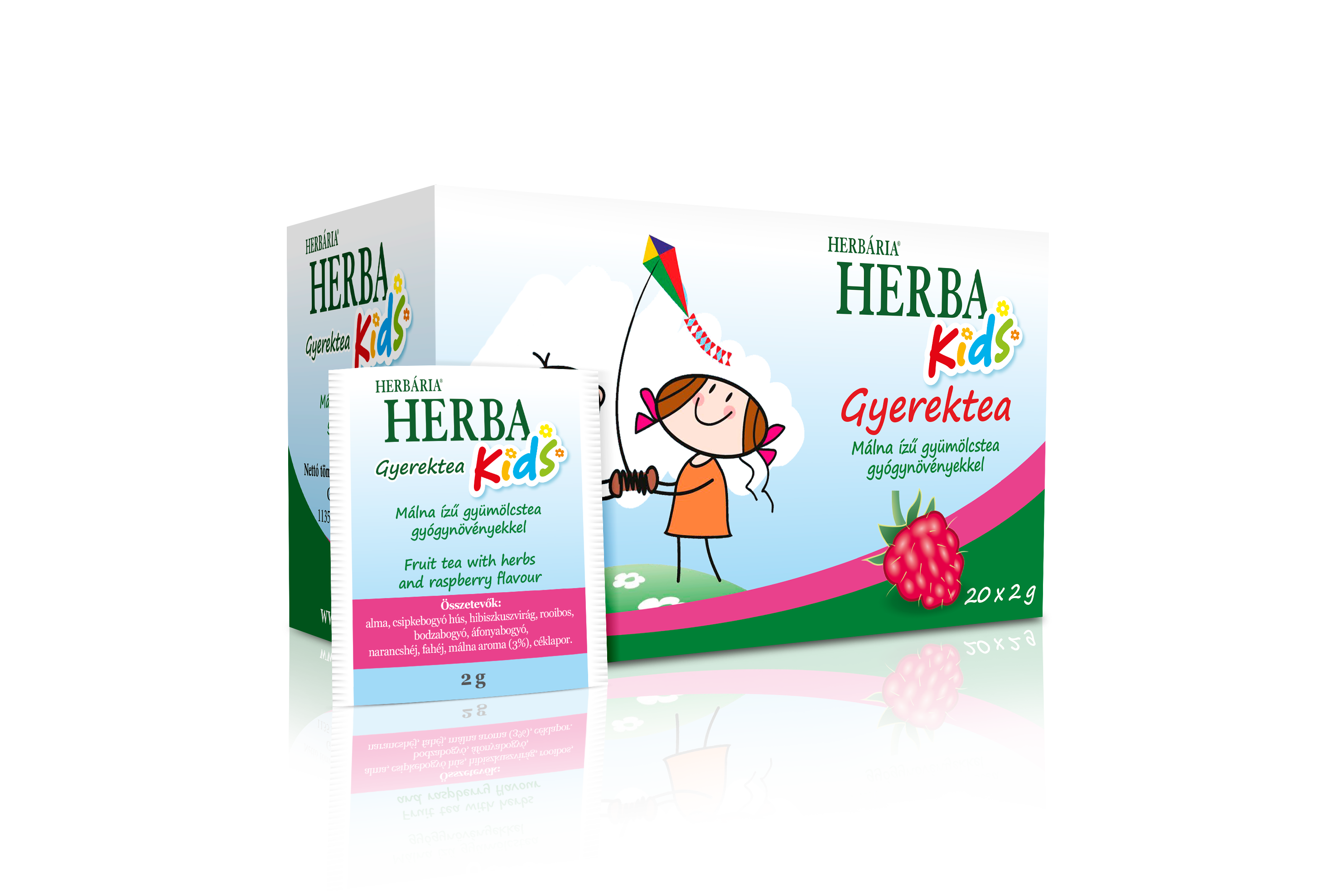 HERBÁRIA HERBA KIDS GYEREKTEA MÁLNA ( 20 filter )