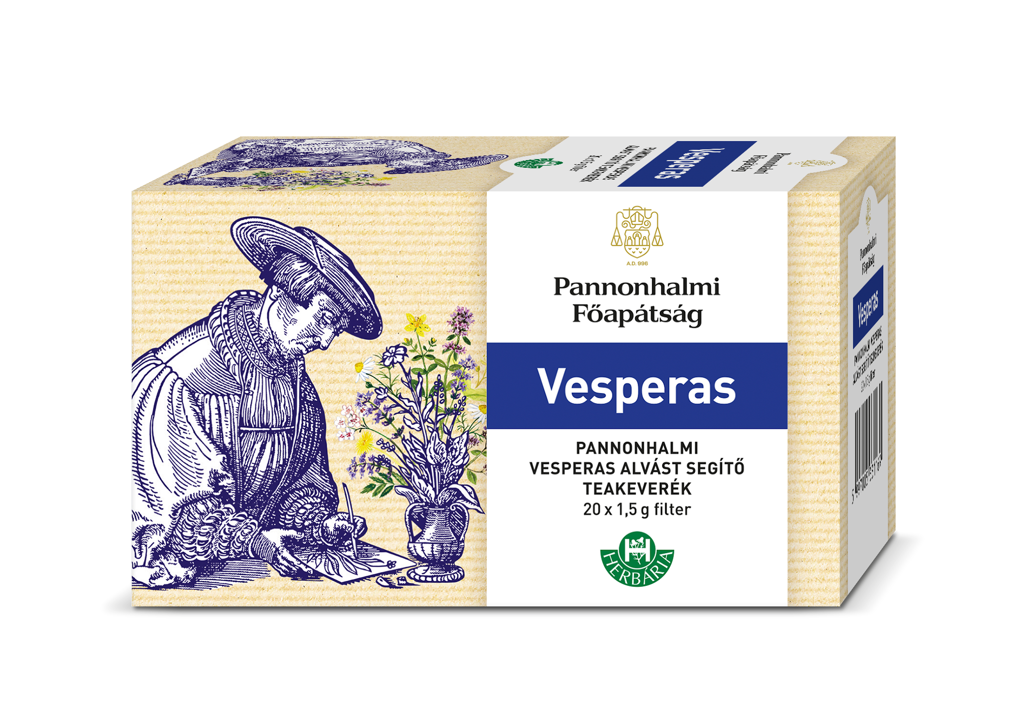 PANNONHALMA VESPERAS TEA FILTERES ( 20 filter ),
