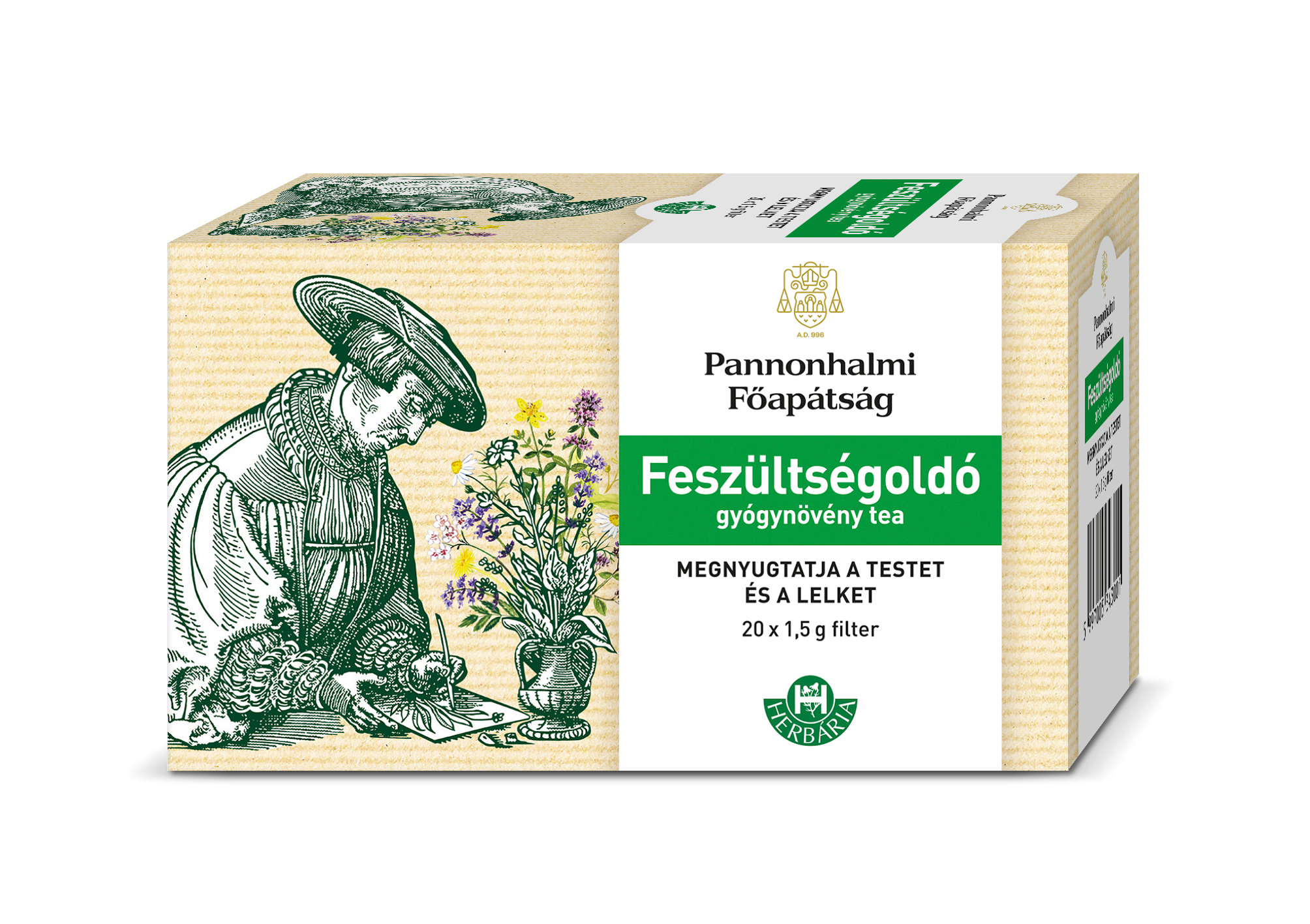 PANNONHALMA FESZÜLTSÉGOLDÓ TEA FILTERES ( 20 filter )
