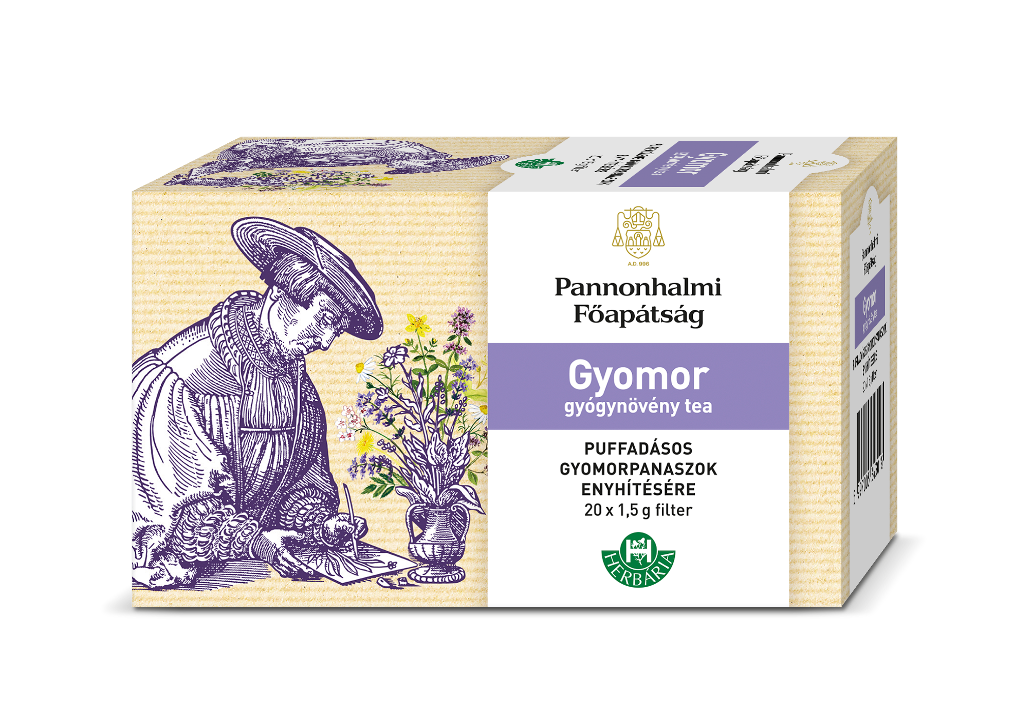 PANNONHALMA GYOMOR TEA FILTERES ( 20 filter )