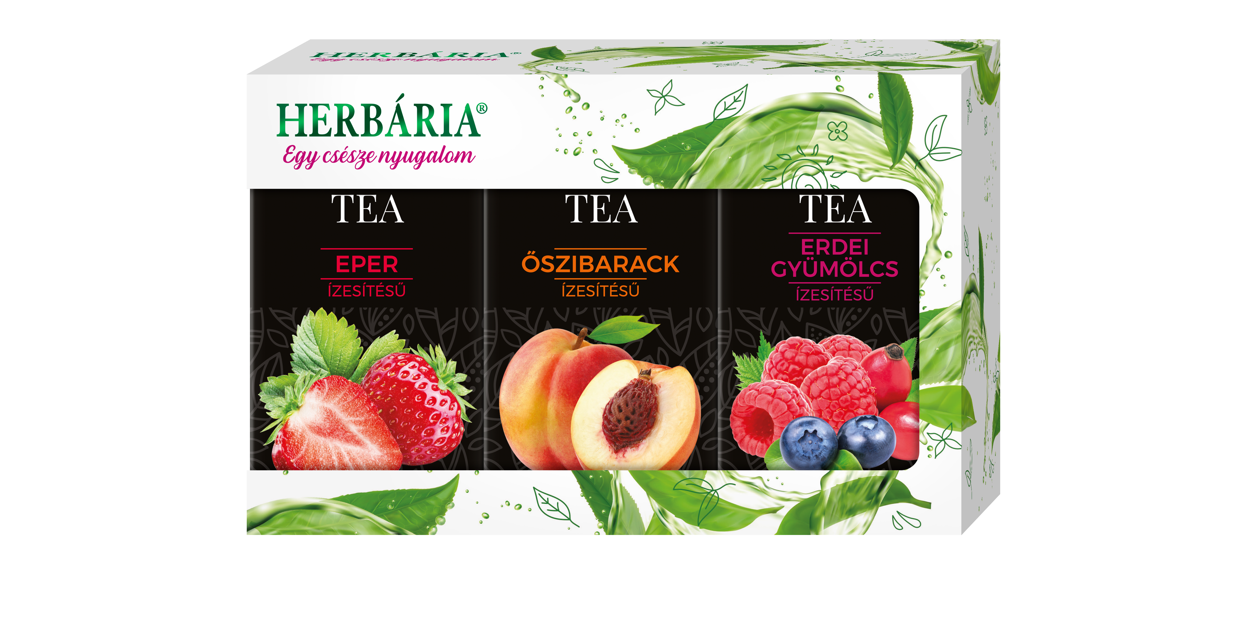 Herbária Triopack fekete tea gyümölccsel ( 60 filter )