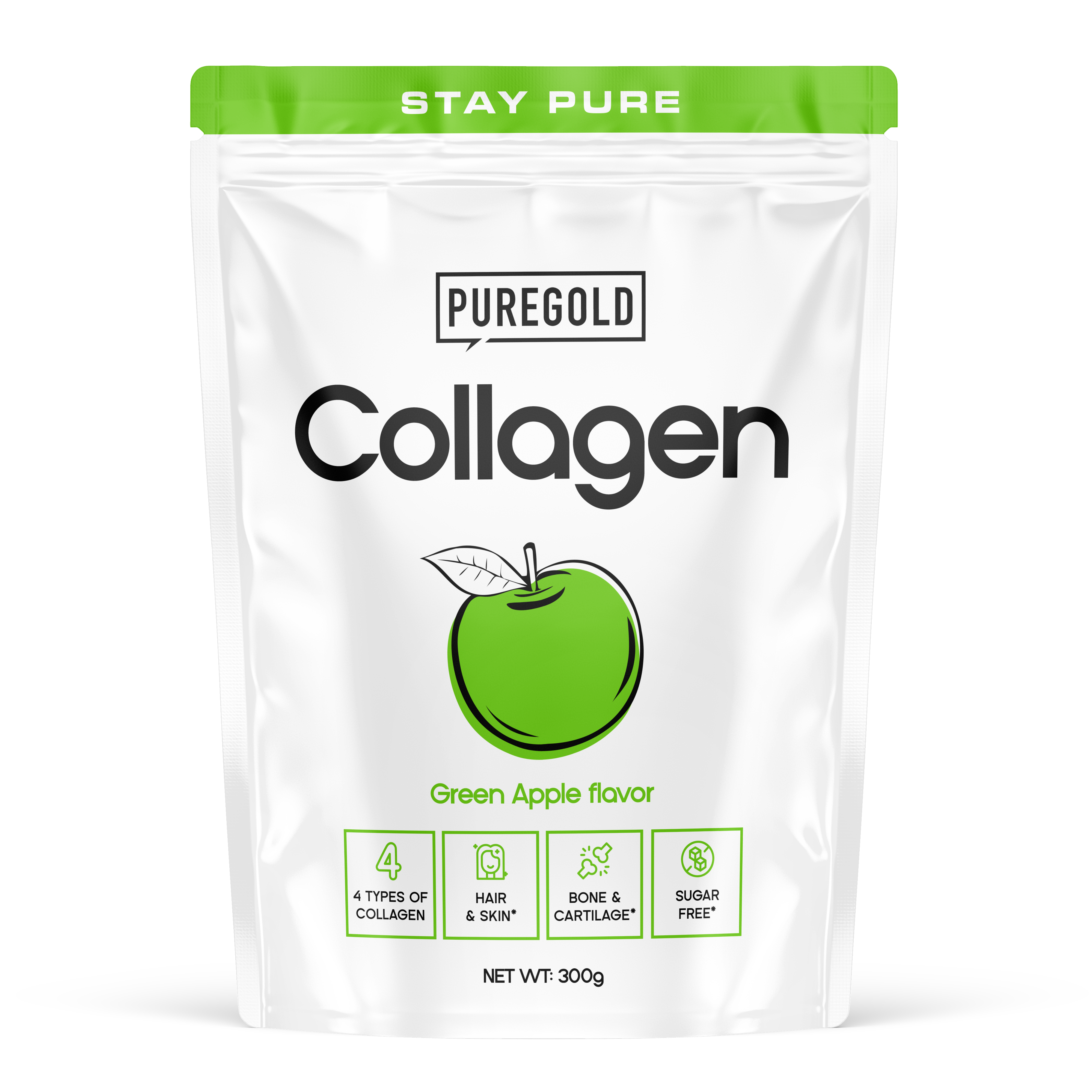 PureGold Collagen zöld alma ( 300g )