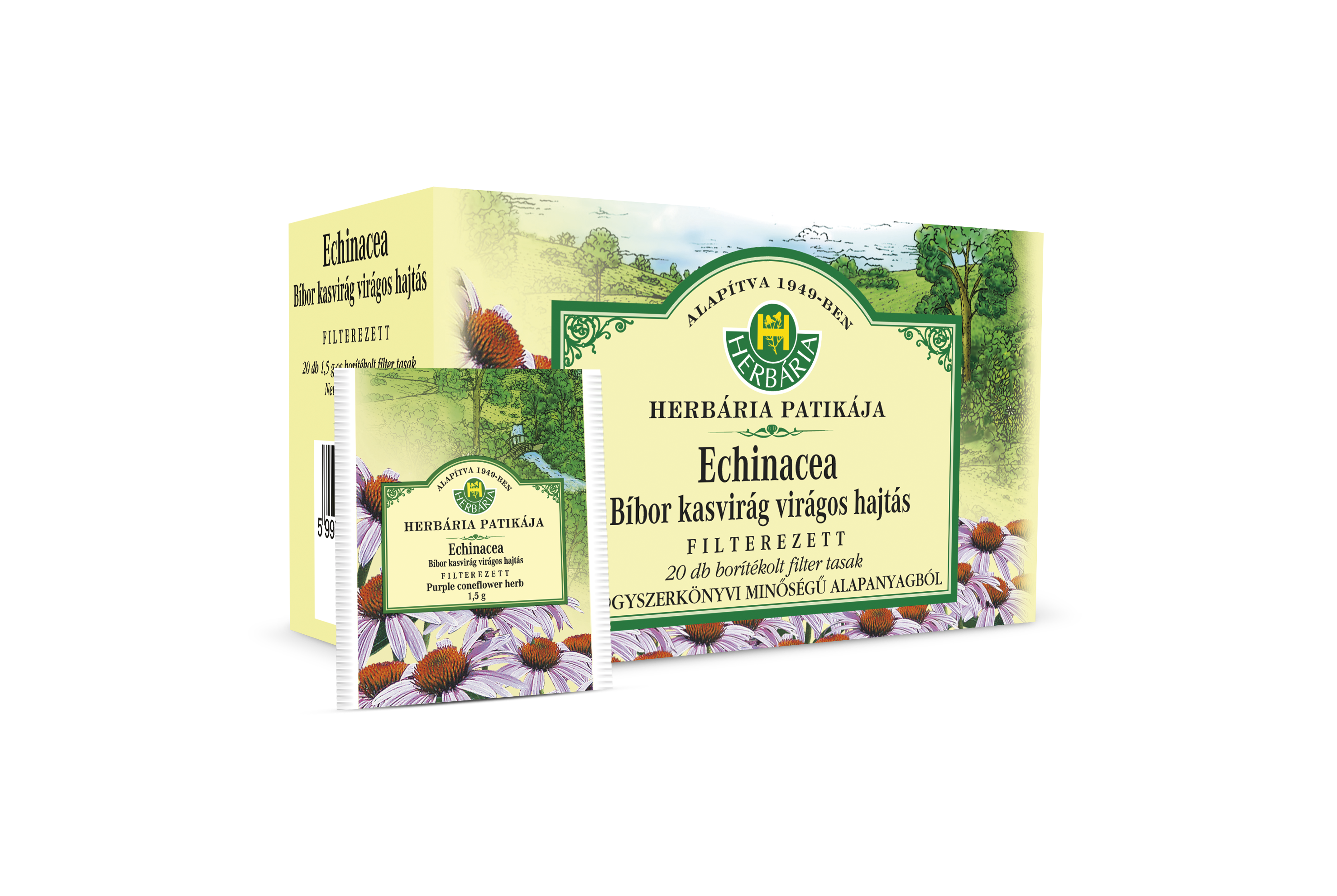 HERBÁRIA BÍBOR KASVIRÁG HAJTÁS FILTERES ( 20 filter )
