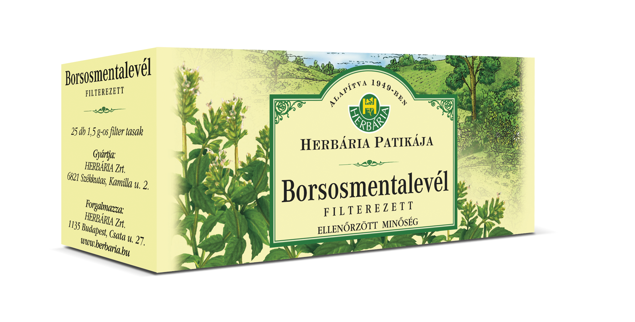 HERBÁRIA BORSOSMENTALEVÉL TEA FILTERES ( 25 filter )