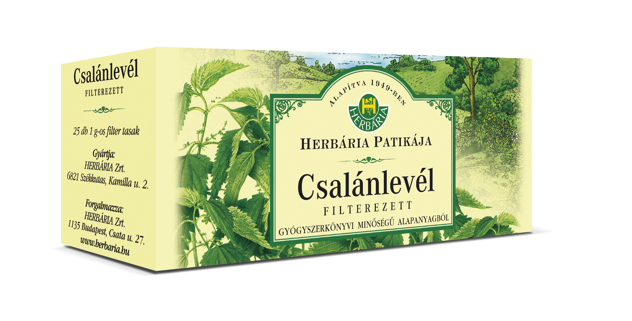 HERBÁRIA CSALÁNLEVÉL TEA FILTERES ( 25 filter )