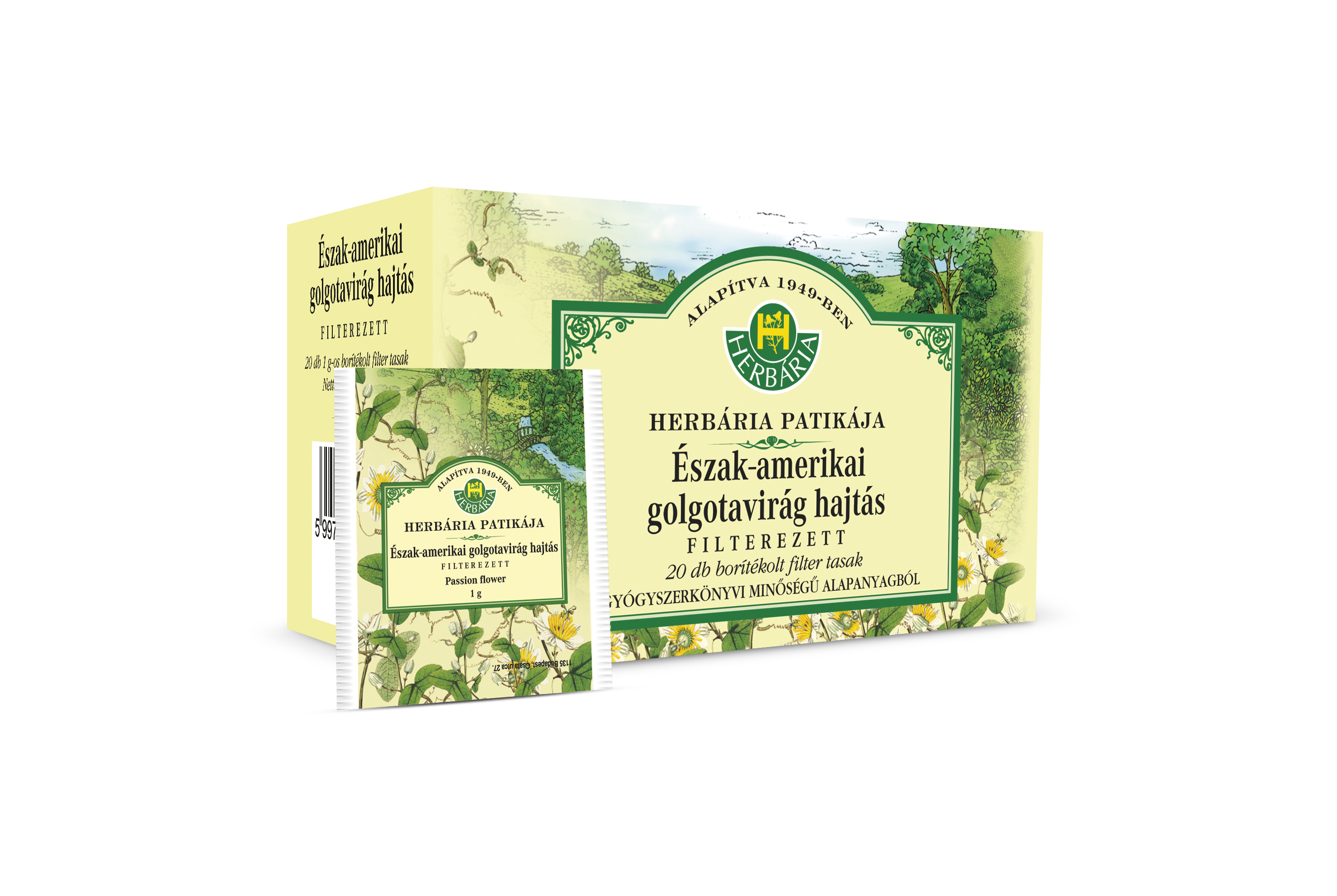 HERBÁRIA GOLGOTAVIRÁG HAJTÁS TEA FILT. ( 20 filter )