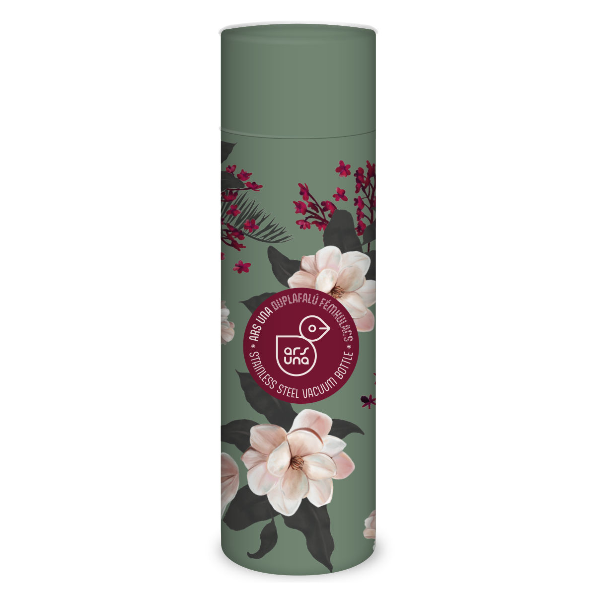 Ars Una duplafalú fémkulacs termosz Flowery Pink ( 500ml )