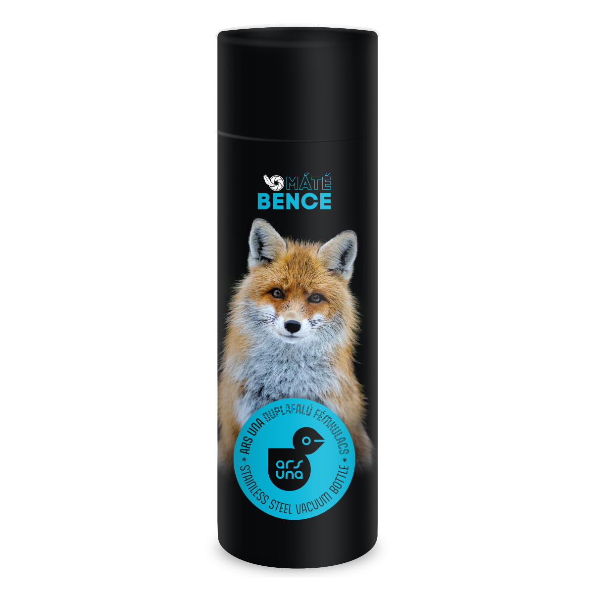 Ars Una duplafalú fémkulacs termosz Máté Bence Fox ( 600ml )