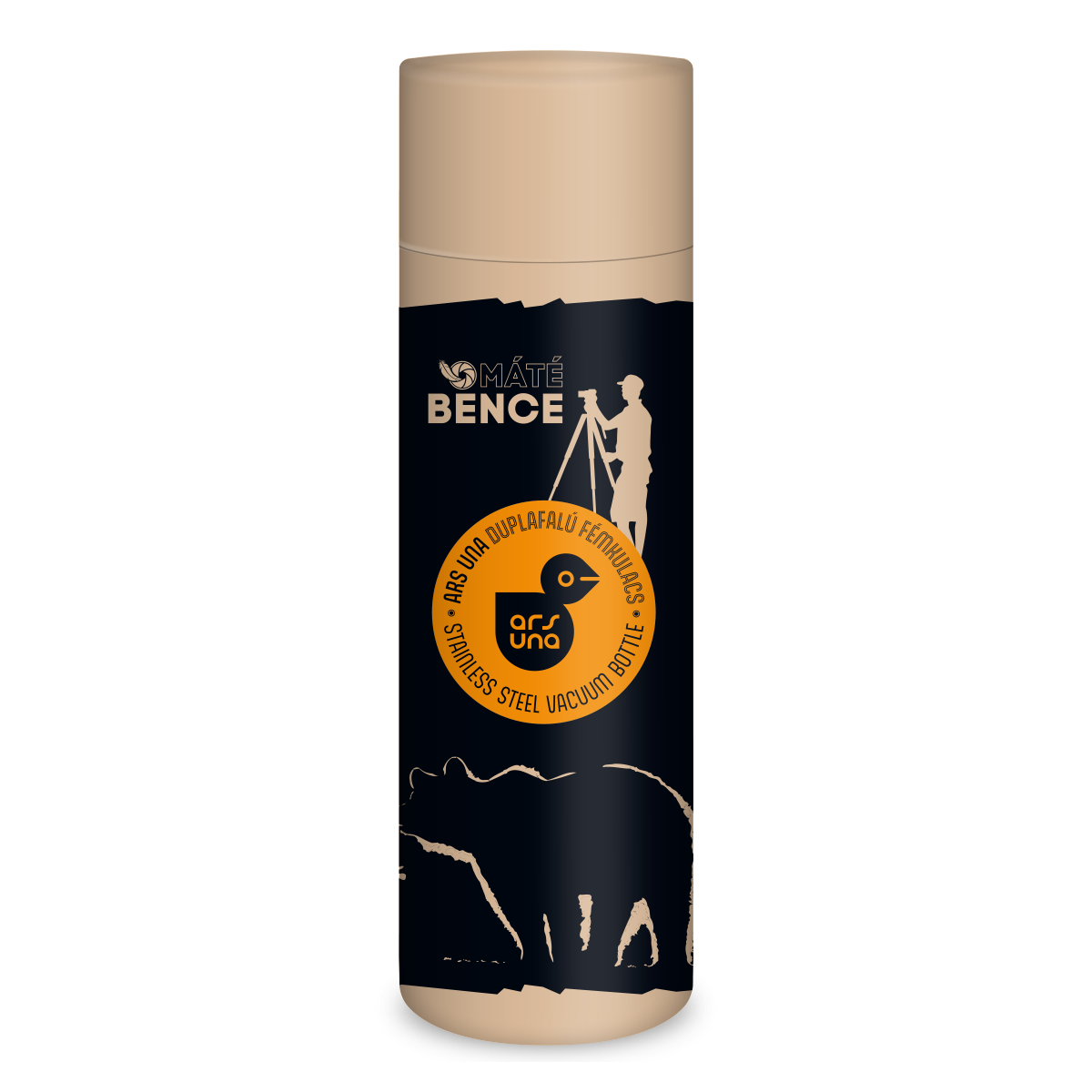 Ars Una duplafalú fémkulacs termosz Máté Bence Bear ( 600ml )