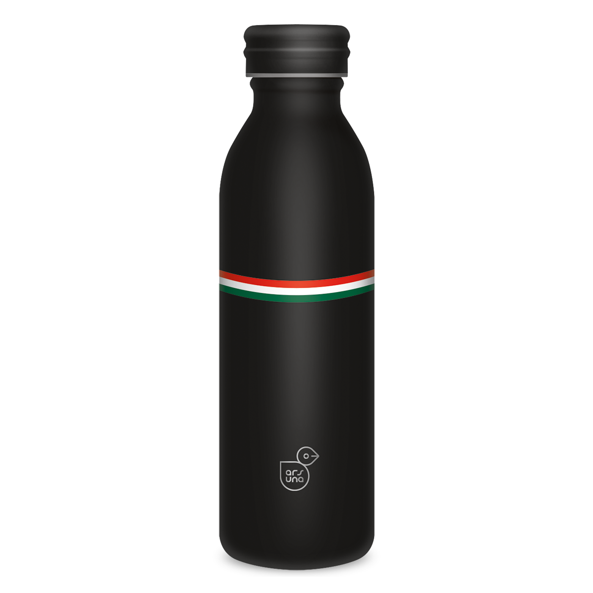 Ars Una duplafalúfémkulacs termosz Flag - Black ( 600ml )