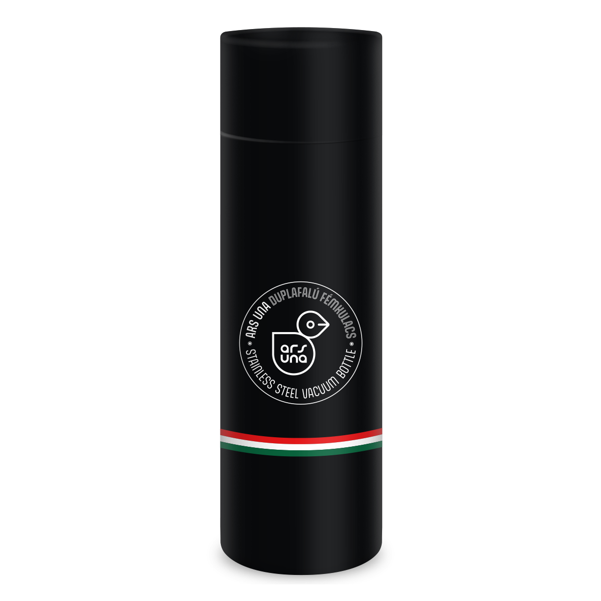 Ars Una duplafalúfémkulacs termosz Flag - Black ( 600ml )
