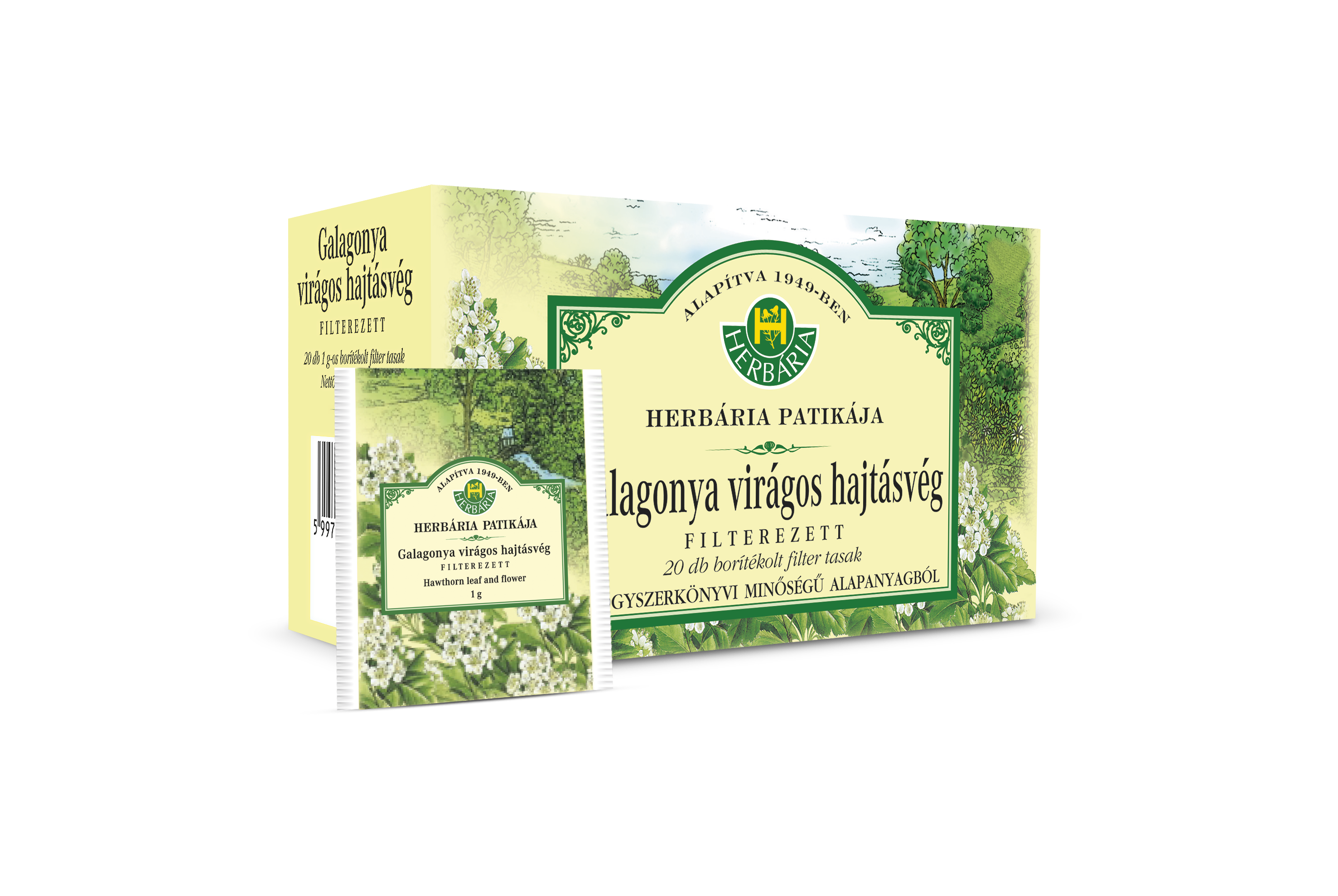 HERBÁRIA GALAGONYA VIRÁG TEA BORITÉKOS ( 20 filter )
