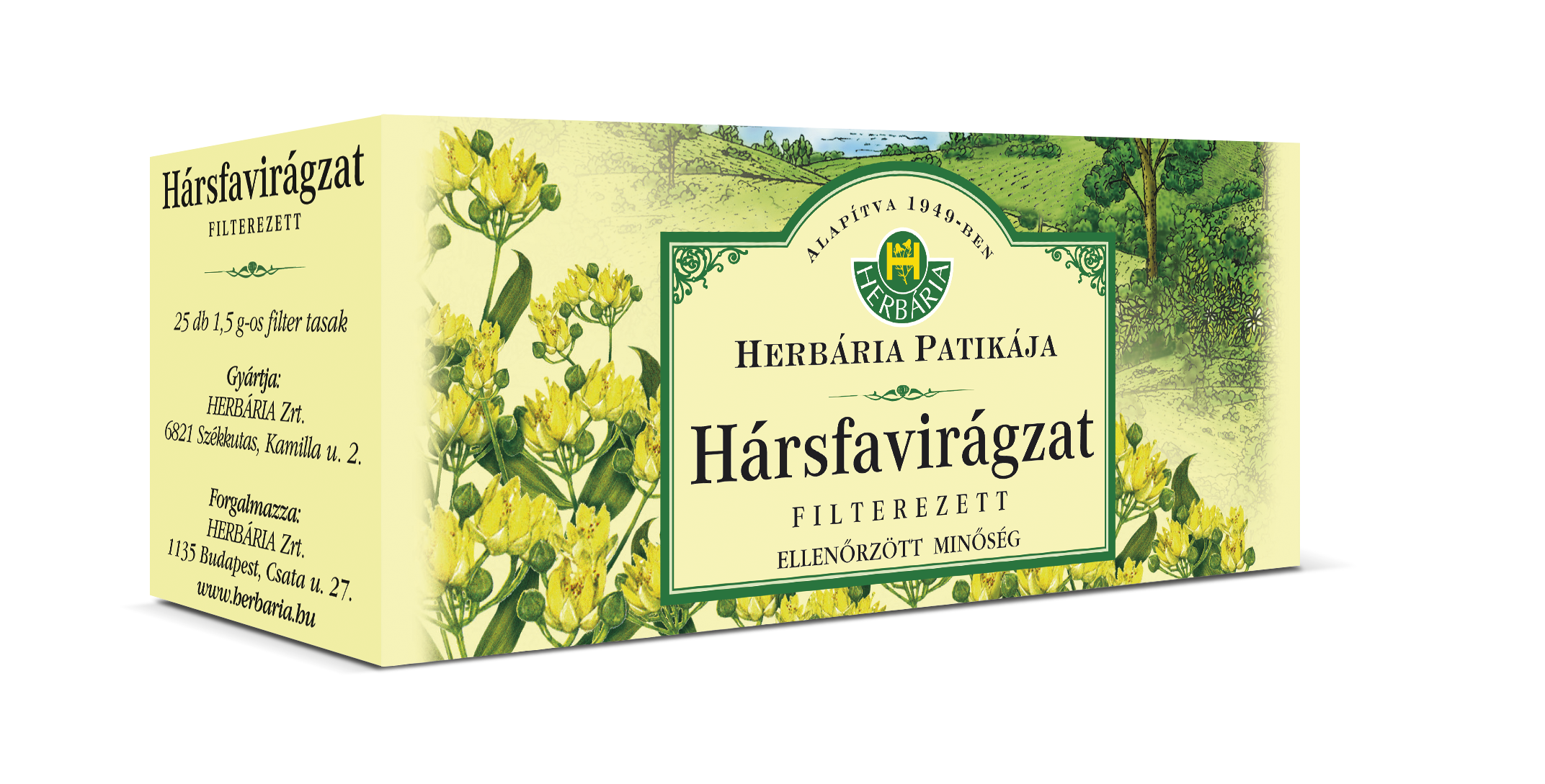 HERBÁRIA HÁRSFAVIRÁG TEA FILTERES ( 25 filter )