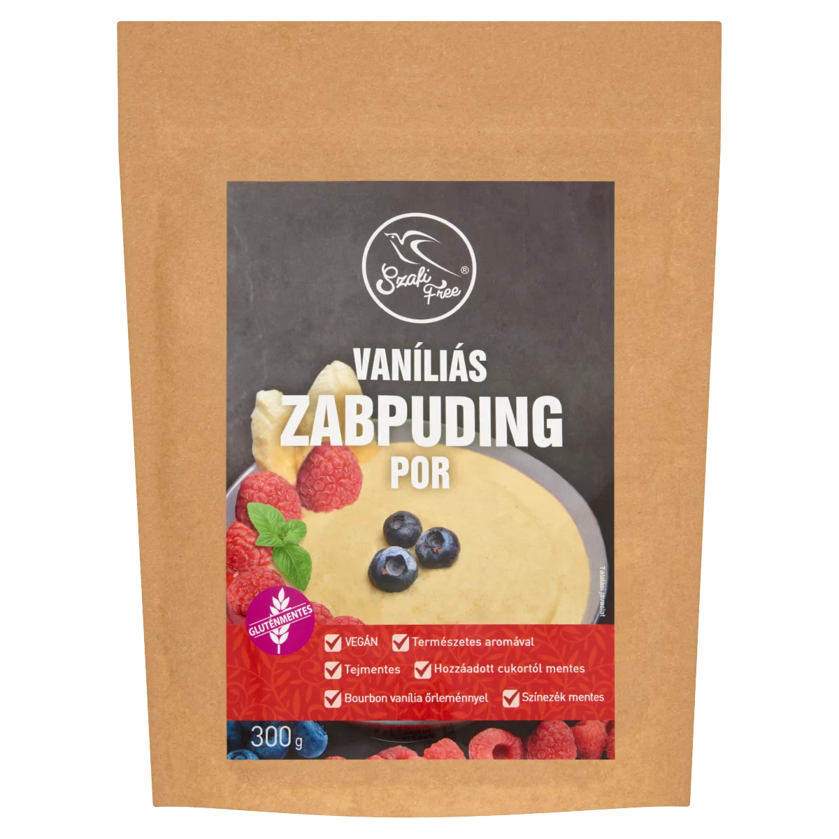 Szafi Free Zabpuding Por Vaníliás 300g
