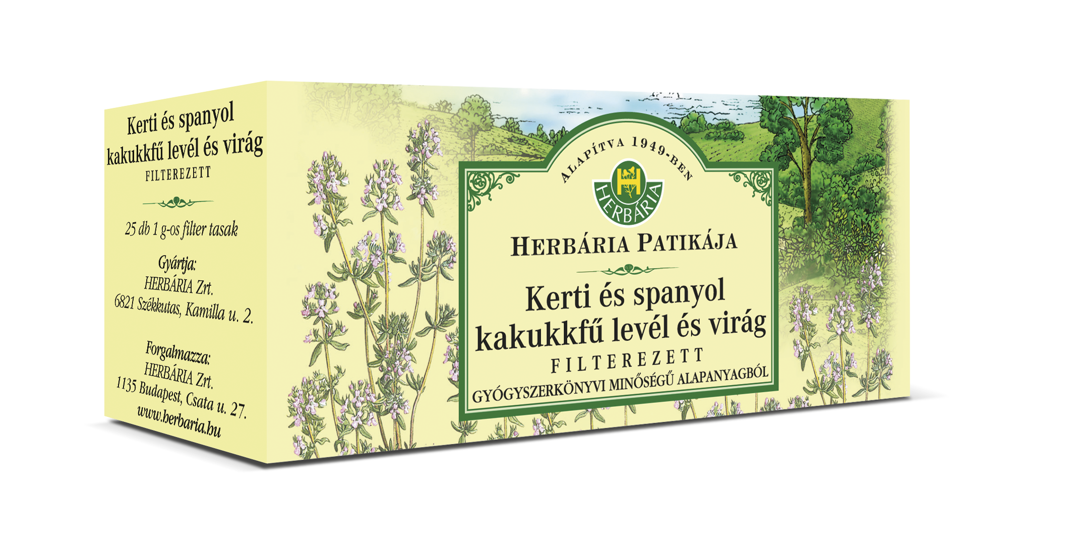 HERBÁRIA KAKUKKFÜ TEA FILTERES ( 25 filter )