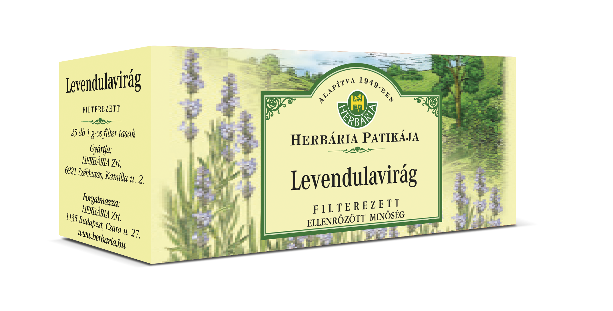 HERBÁRIA LEVENDULAVIRÁG TEA FILTERES ( 25 filter )