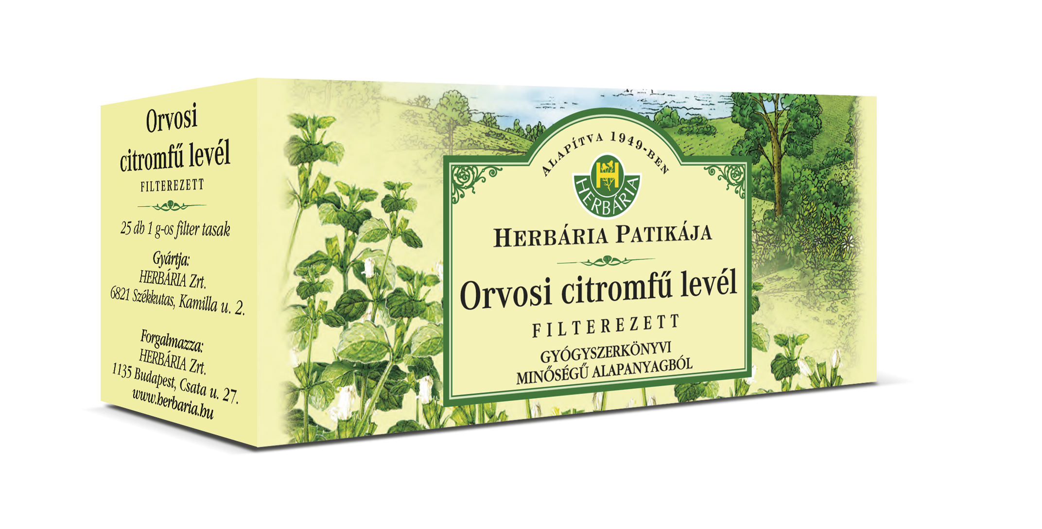 HERBÁRIA CITROMFŰLEVÉL TEA FILTERES ( 25 filter )