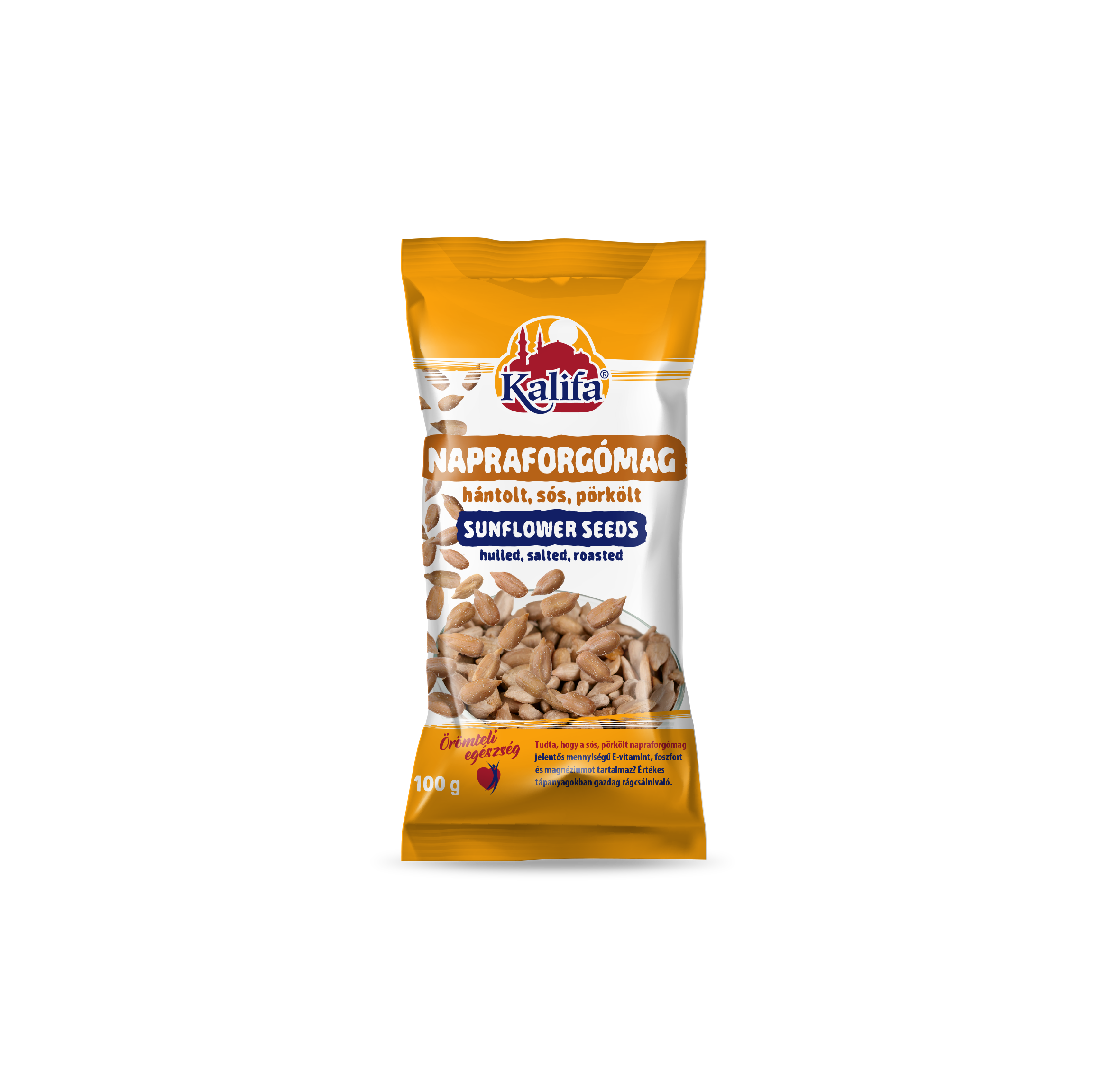 Kalifa pörkölt, sós hántolt napraforgómag 100g