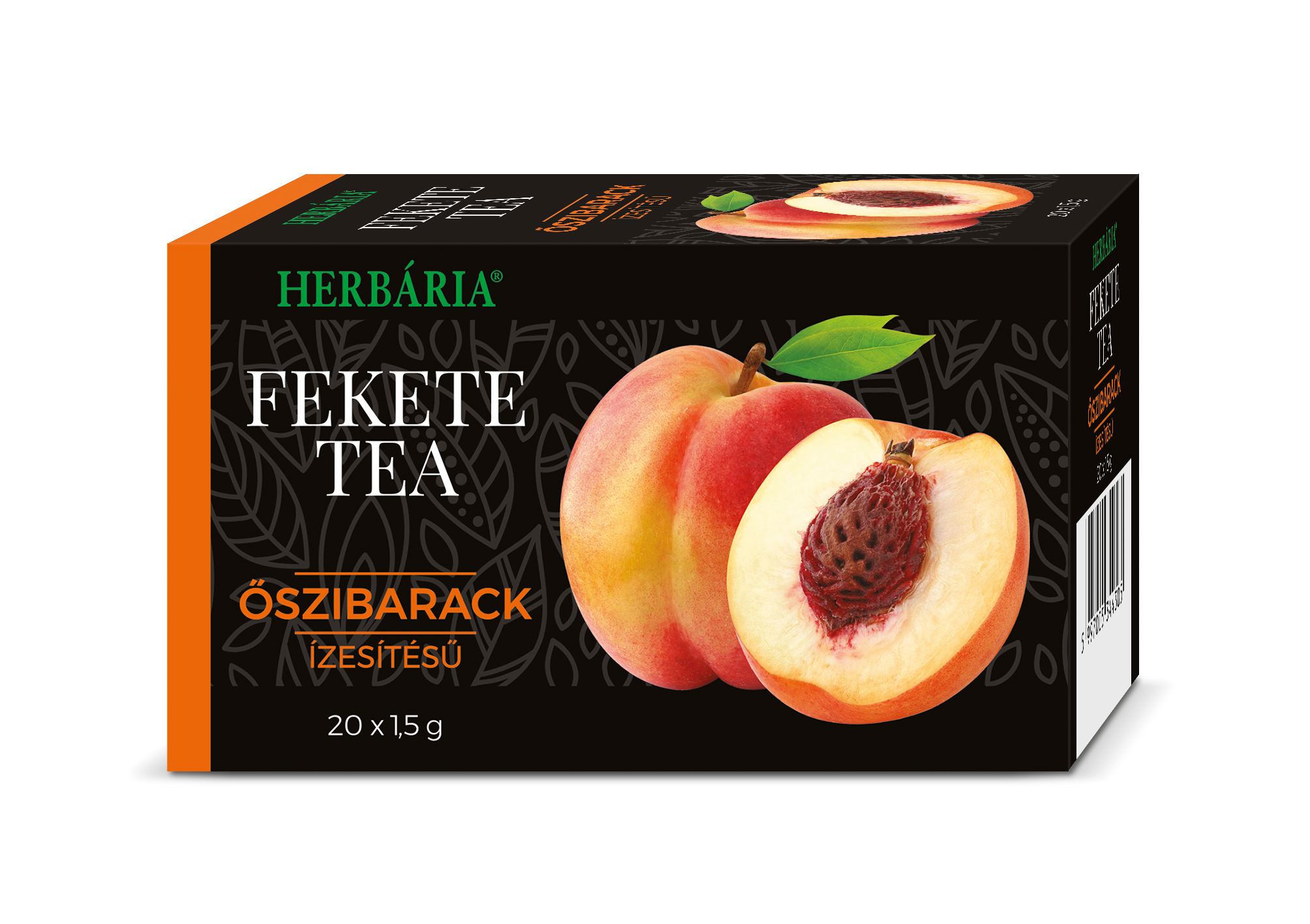 Herbária fekete tea őszibarack ( 20 filter )