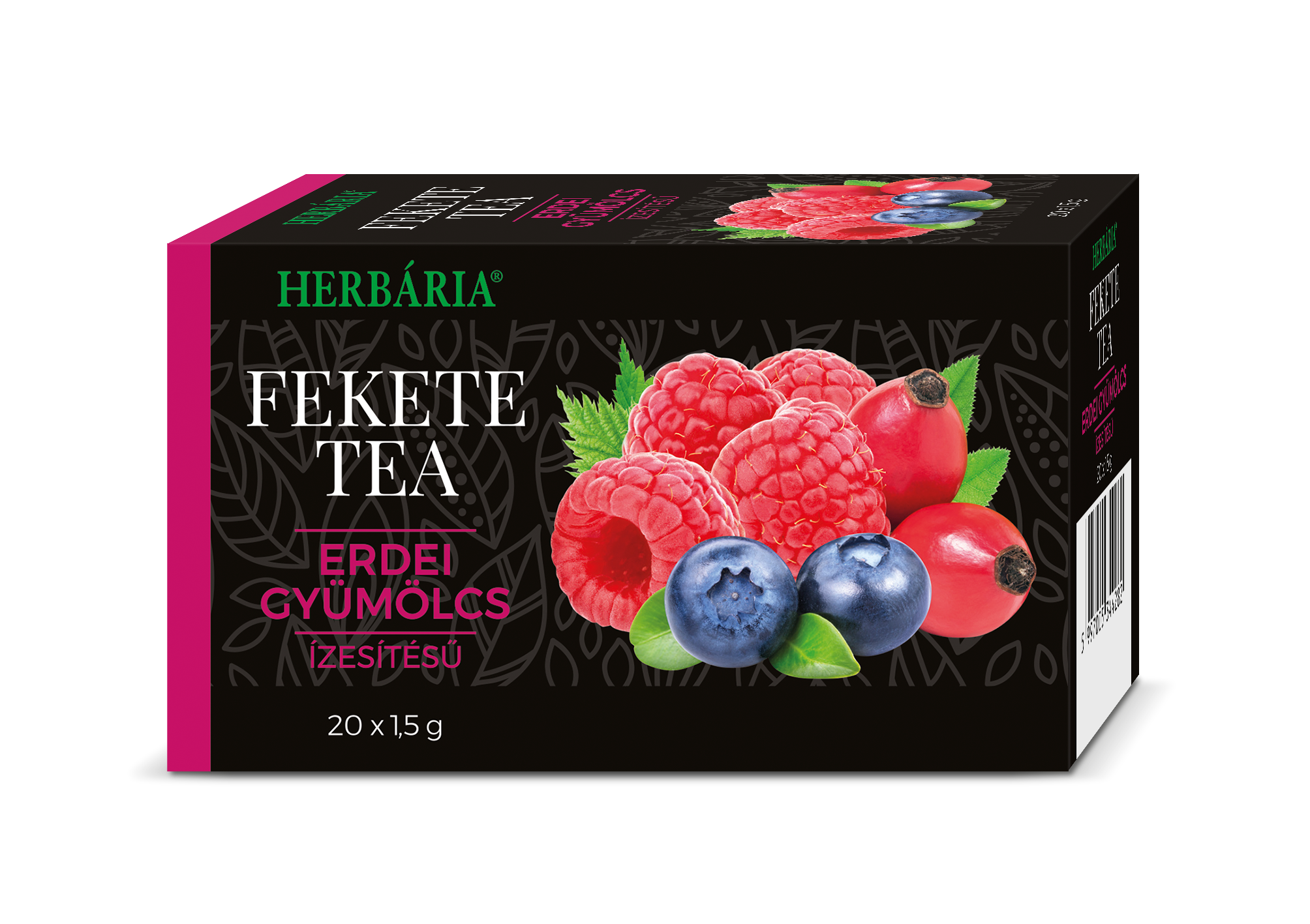Herbária fekete tea erdei gyümölcs ( 20 filter )