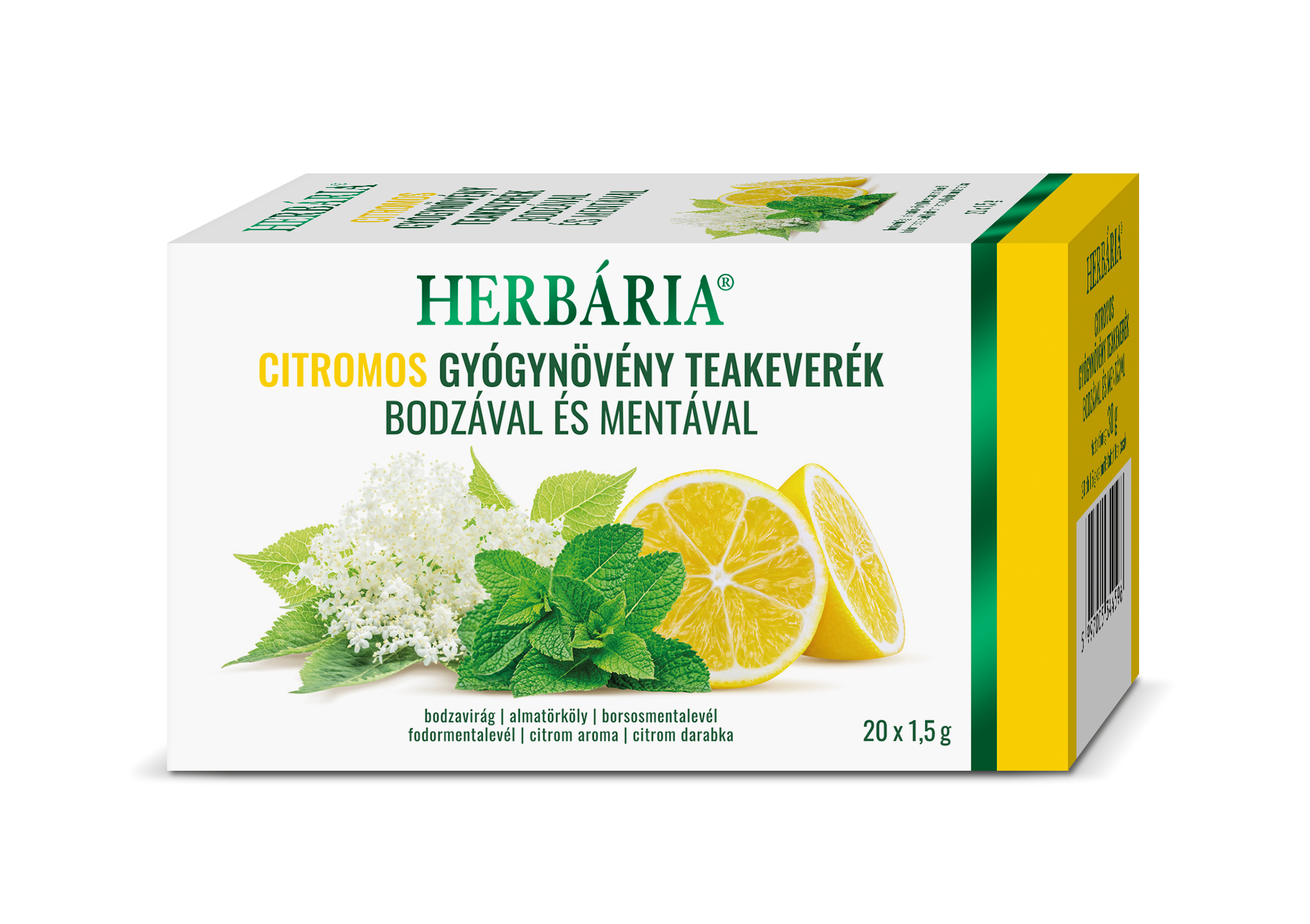 HERBÁRIA GYÓGYNÖVÉNYES TEAKEVERÉK CITROM ( 20 FILTER )
