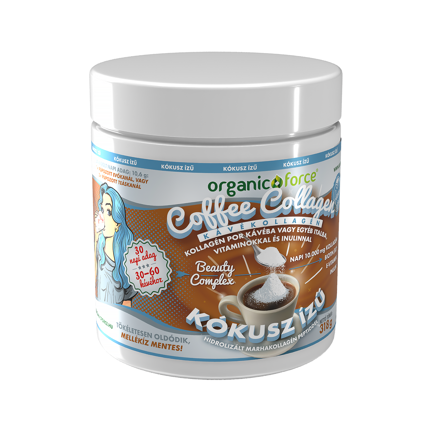 COFFE COLLAGEN- KÁVÉKOLLAGÉN KÓKUSZ ÍZŰ ( 318g )