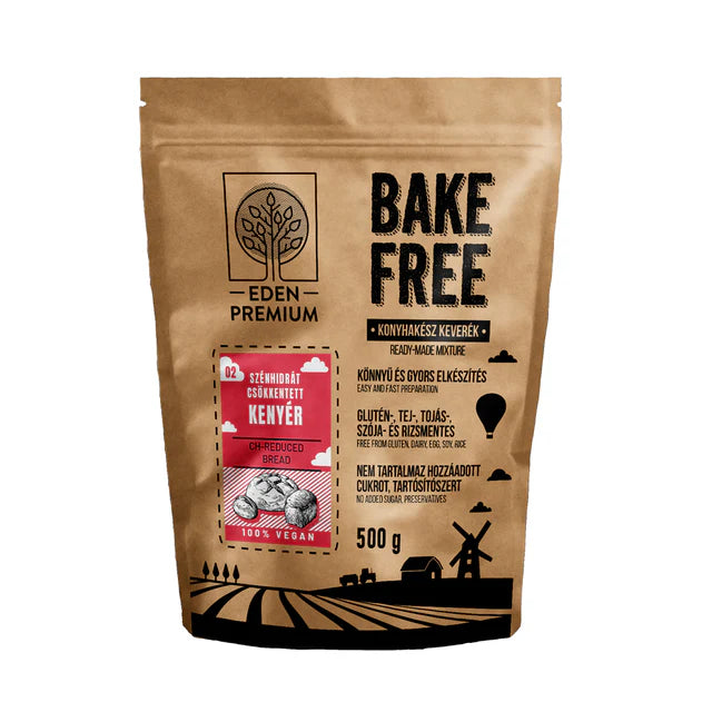 Bake-Free szénhidrátcsökkentett kenyér lisztkeverék 500g