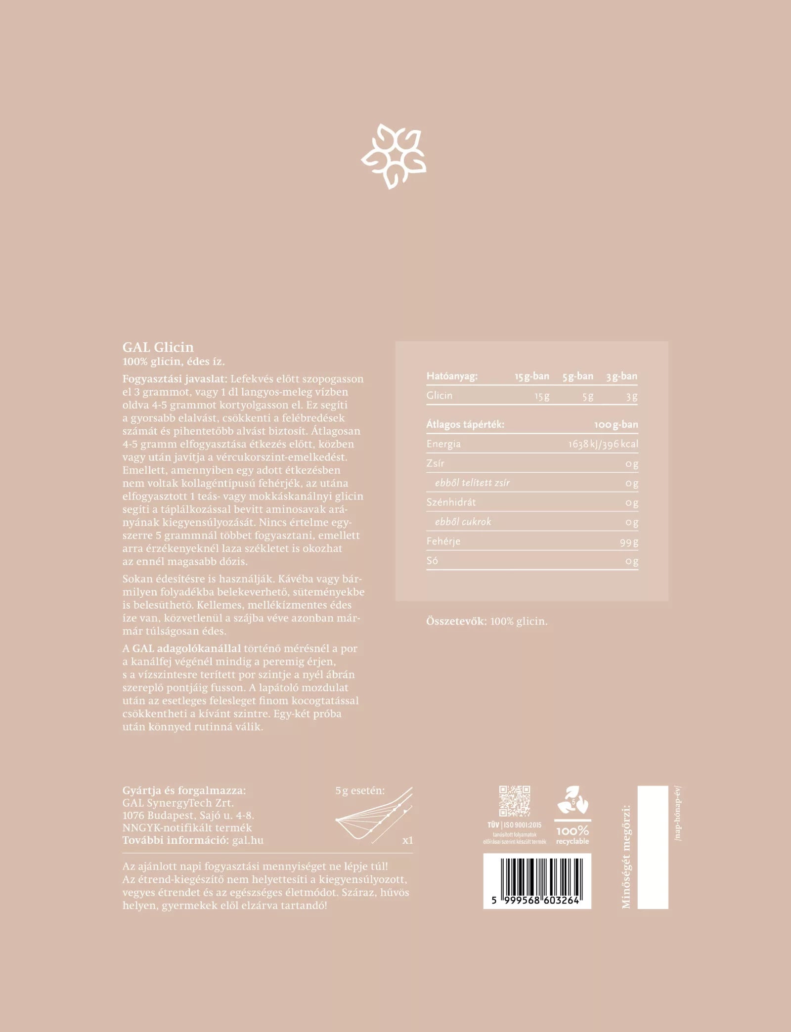 GAL Glicin por 250 g