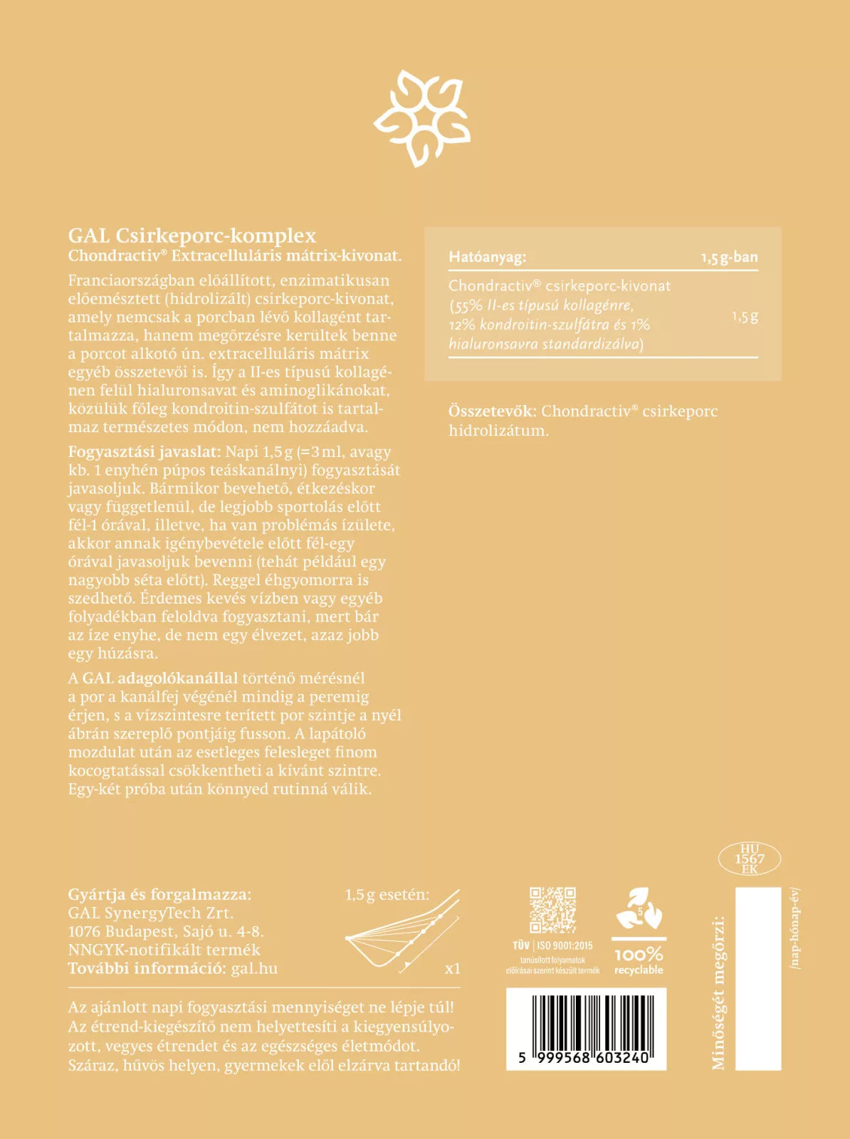 GAL Csirkeporc- komplex 90g