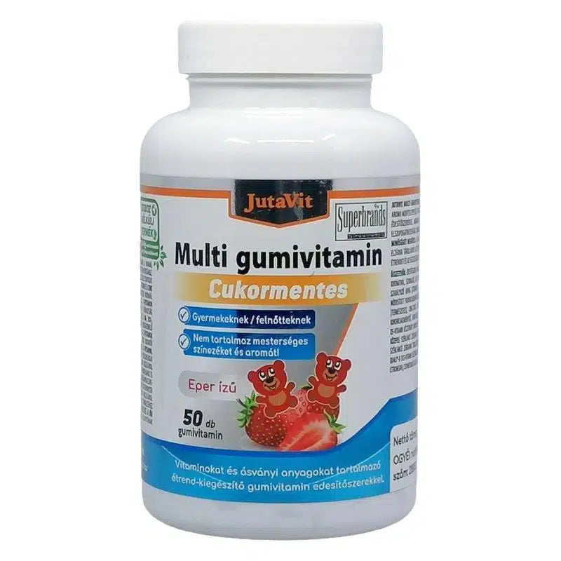 JUTAVIT MULTIVITAMIN GUMIVITAMIN CUKORMENTES EPER ÍZŰ 50 DB