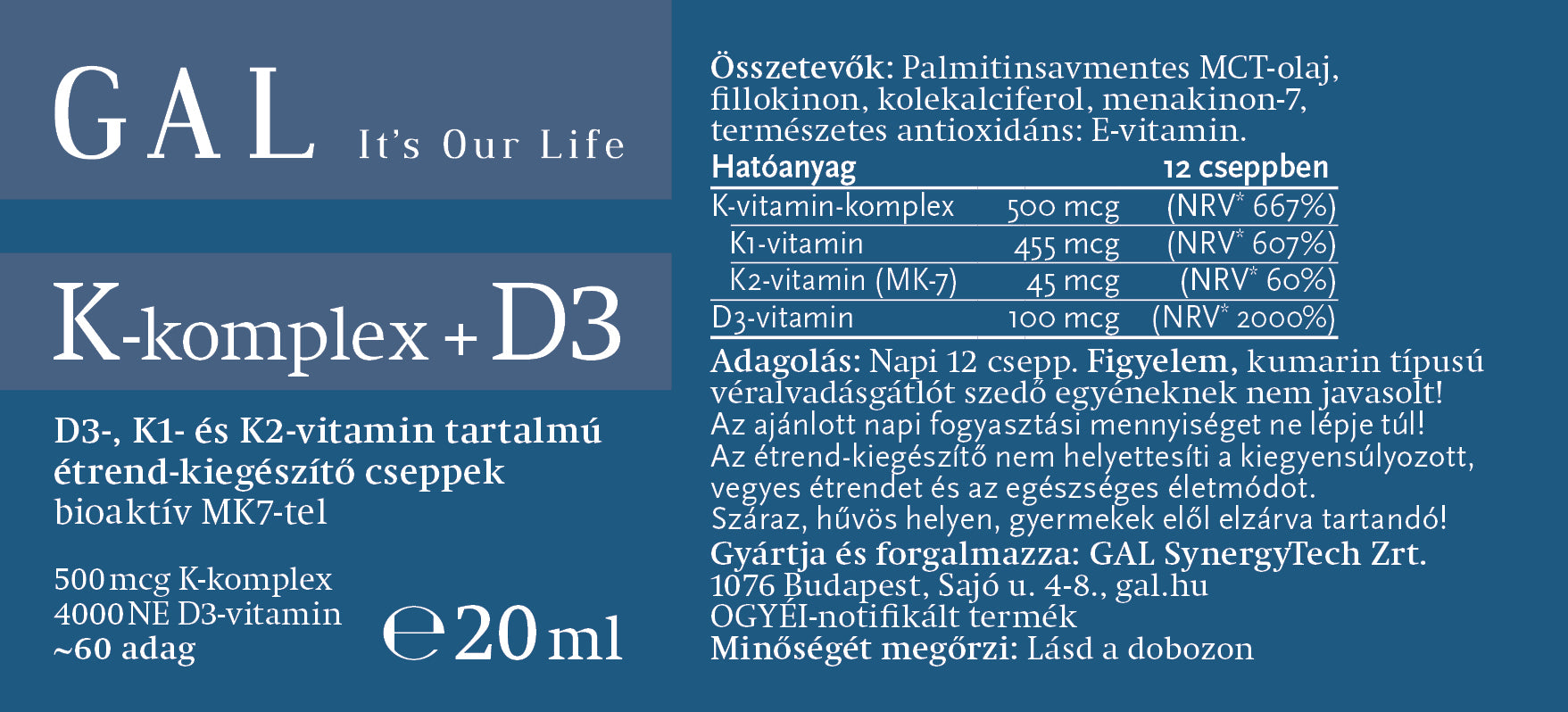 GAL K-komplex + D3 csepp 60adag