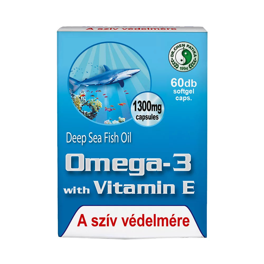 Dr.Chen Omega-3 + E-vitamin Kapszula 1300mg