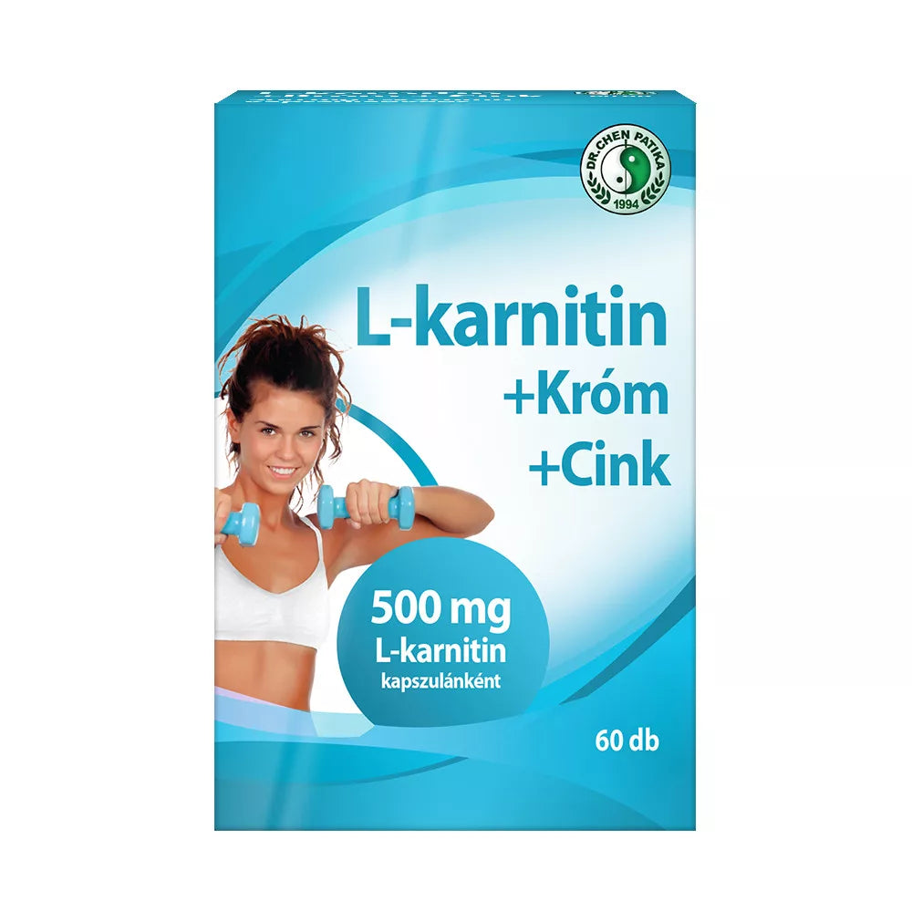 Dr.Chen L-karnitin 500, Króm És Cink Kapszula 60db