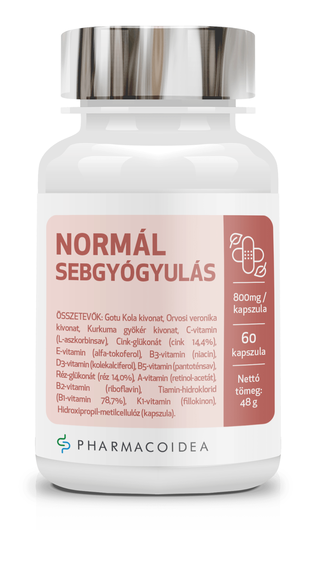 Pharmacoidea Normál sebgyógyulás kapszula ( 60db )