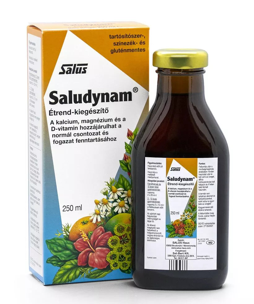 Saludynam (250 ml) – Kalciummal, Magnéziummal és D-vitaminnal