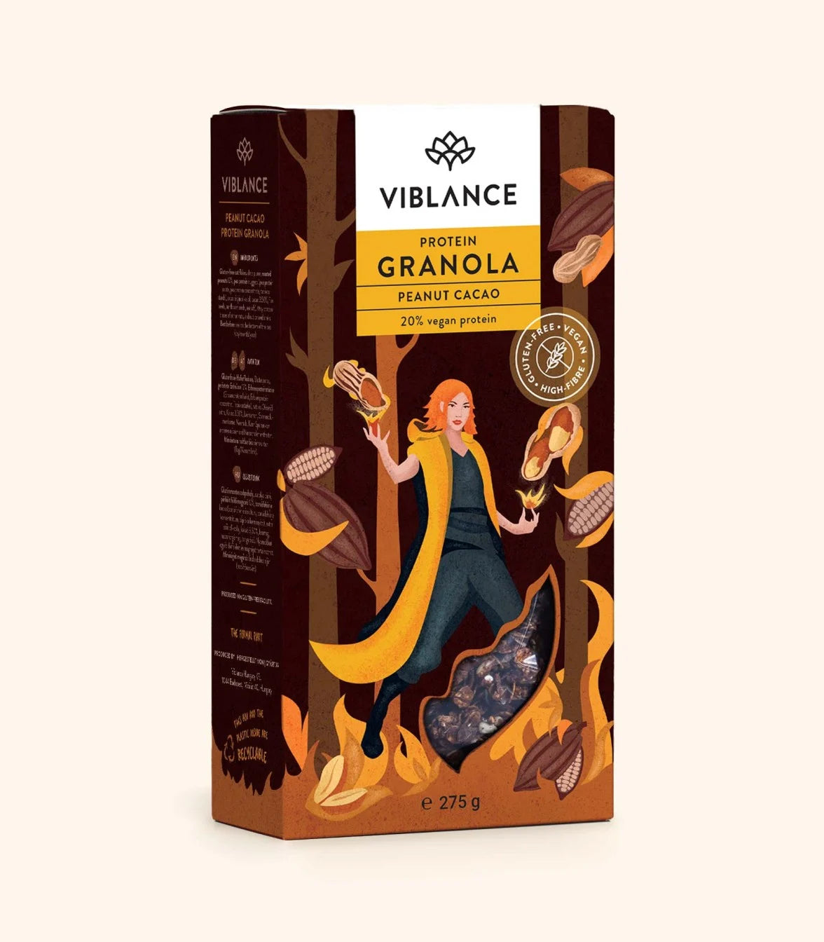 Viblance protein granola kakós-mogyorós 275g