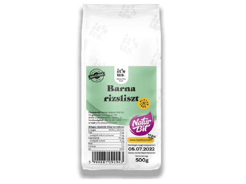 NATURBIT BARNA RIZSLISZT ( 500 g )