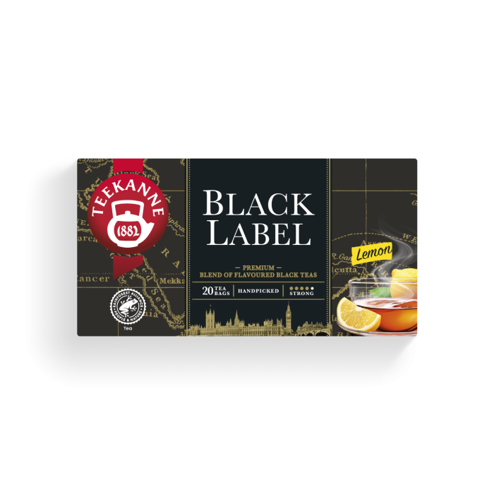 TEEKANNE Black Label lemon tea 33g