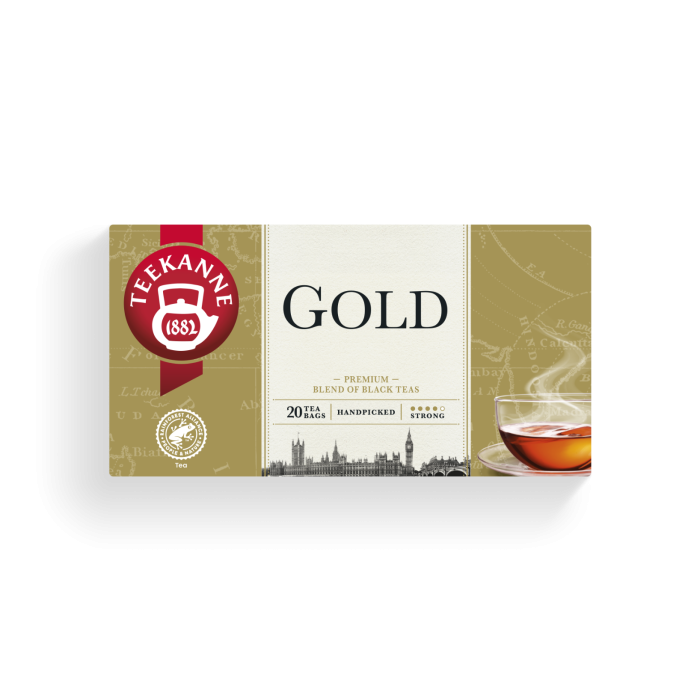Teekanne fekete tea black gold 20x2g 40g
