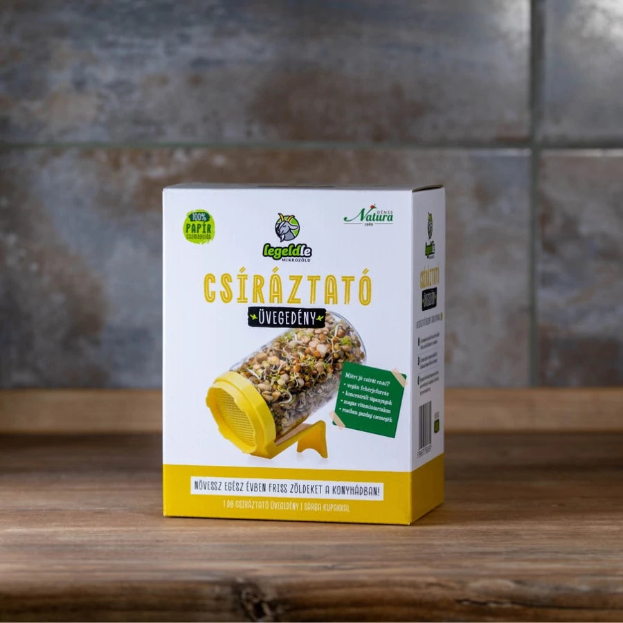 Natura Csíráztató üvegedény-sárga (1db)