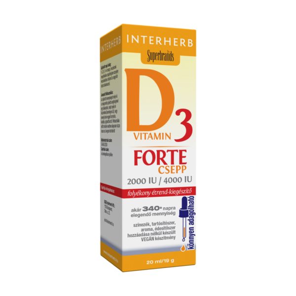 Interherb D3 vitamin forte csepp ( 20ml )