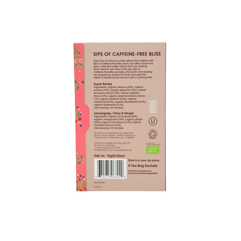 Ets 8 bio Könyves kollekció koffeinmentes teaválogatás ( 8 filter )