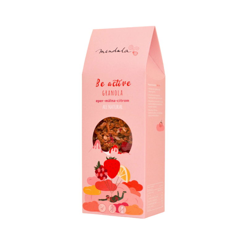 Mendula Be active Granola eper - málna - citrom 250g