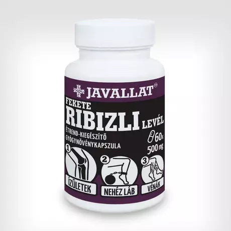 JAVALLAT FEKETE RIBIZLI LEVÉL KAPSZULA 60db