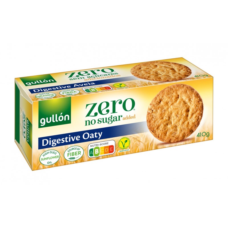 Gullon cukormentes Digestiva Avena - Zabpelyhes keksz ( 410g )