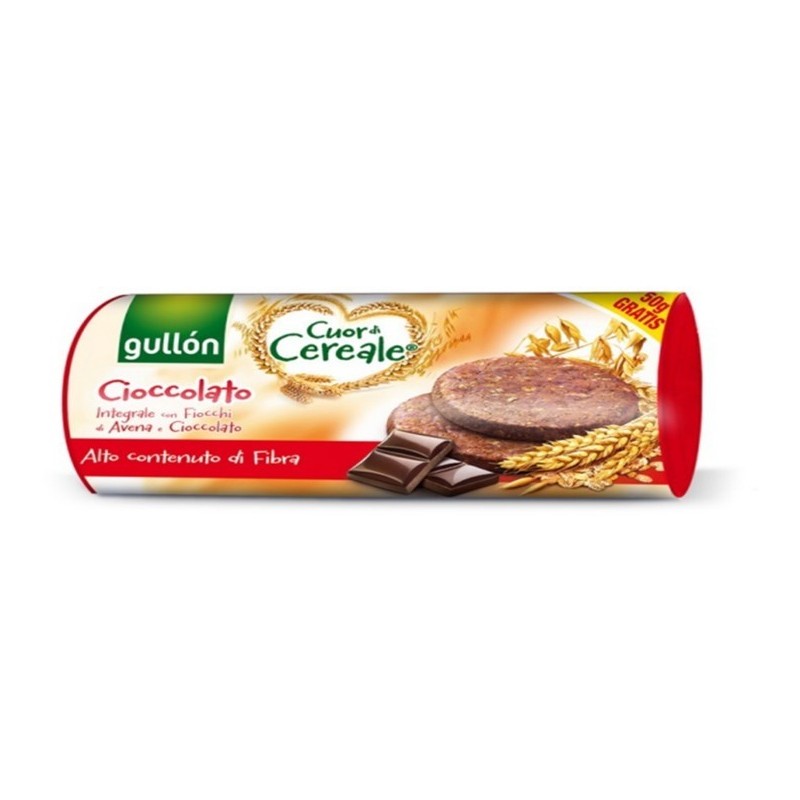 Gullon Élelmi rostban gazdag gabonakeksz csokoládéval ( 280g )